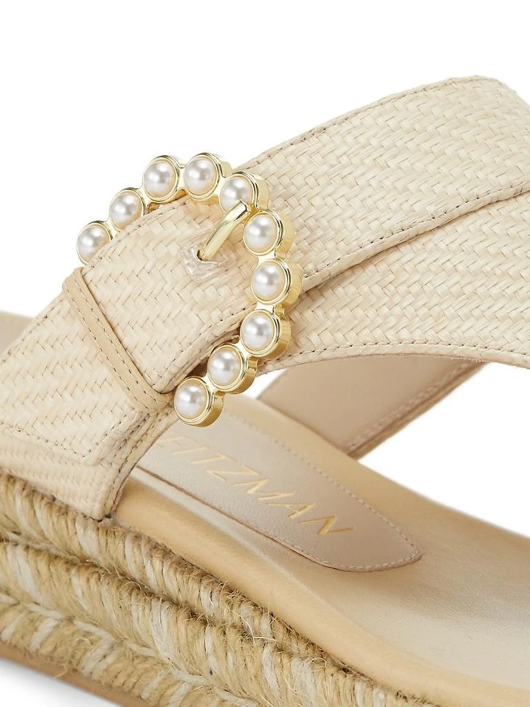 Pearl Buckle Espadrille Sandals 商品