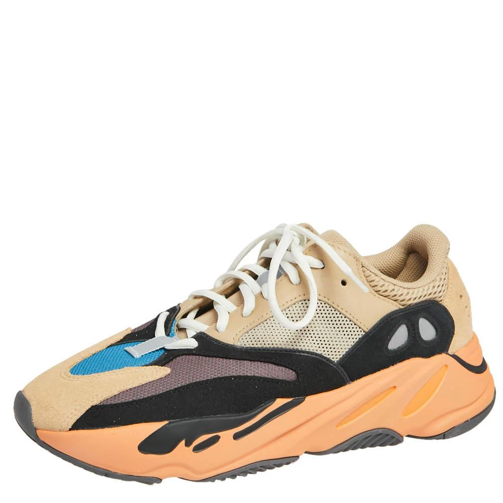 商品YEEZY|Yeezy x Adidas Multicolor Mesh And Suede Boost 700 Enflame Amber Sneakers Size 43 1/3,价格¥2444,第1张图片