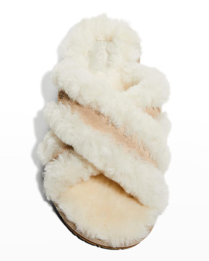 商品UGG|Scuffita Crisscross Shearling Slippers,价格¥672,第7张图片详细描述