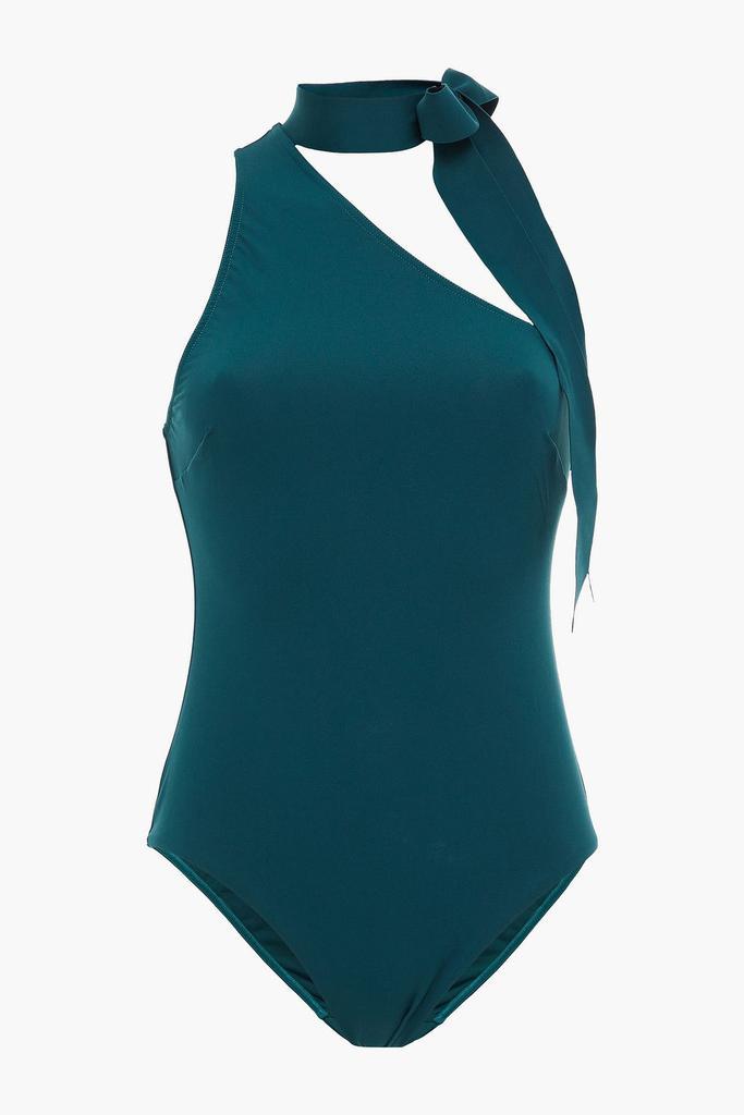 商品Zimmermann|Separates Sculpt one-shoulder bow-detailed swimsuit,价格¥1246,第1张图片