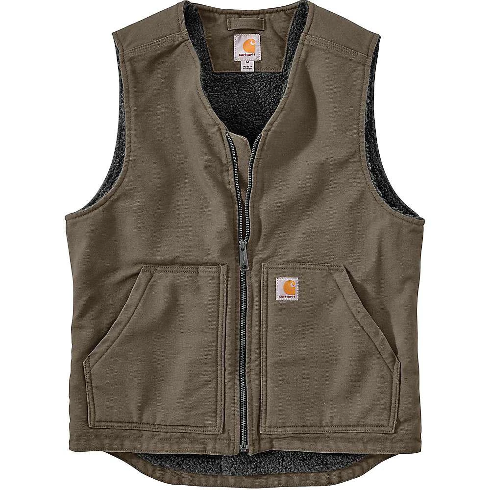 商品Carhartt|Carhartt Men's Washed Duck Sherpa-Lined Vest,价格¥650,第1张图片