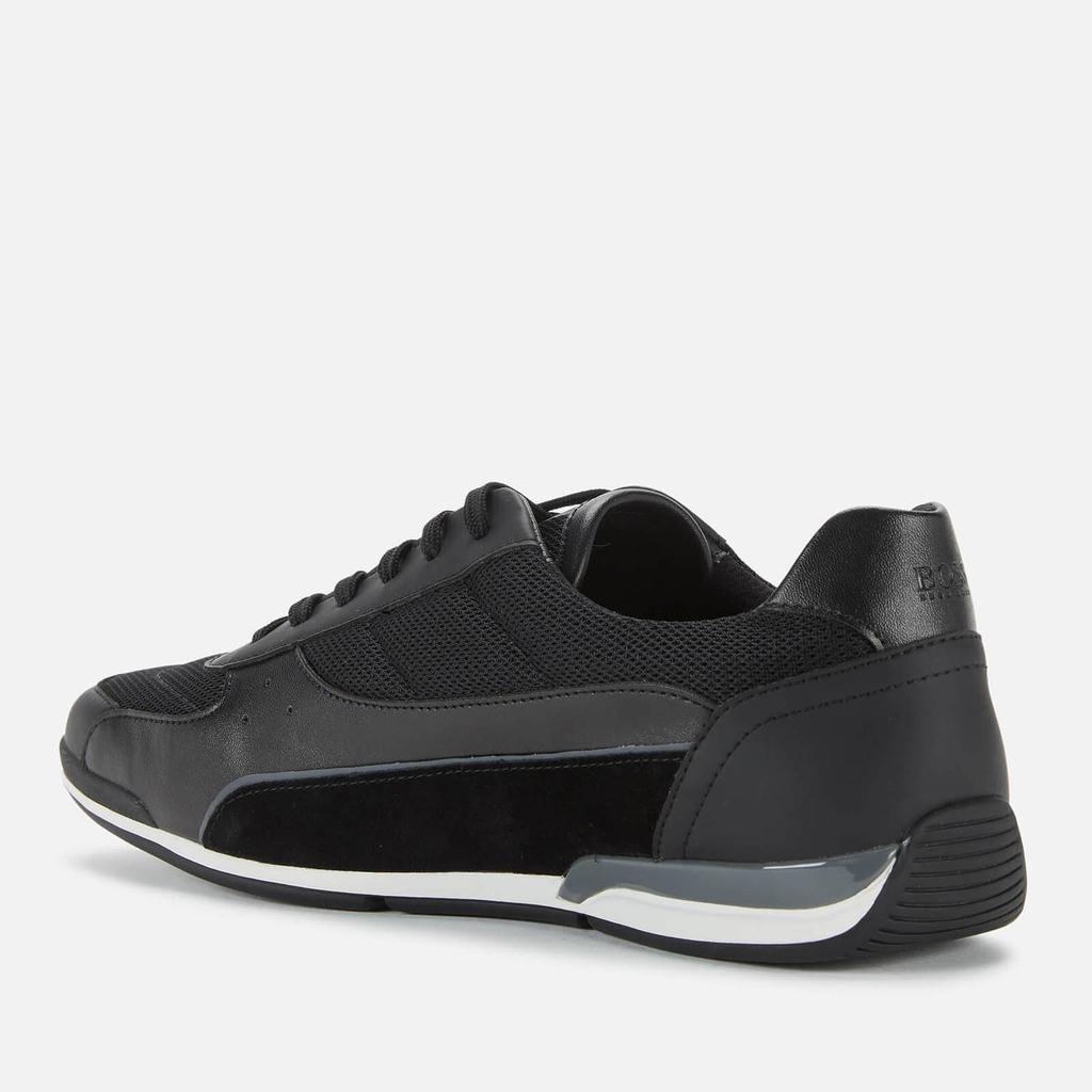 商品Hugo Boss|BOSS Men's Saturn Low Profile Trainers - Black,价格¥855,第4张图片详细描述