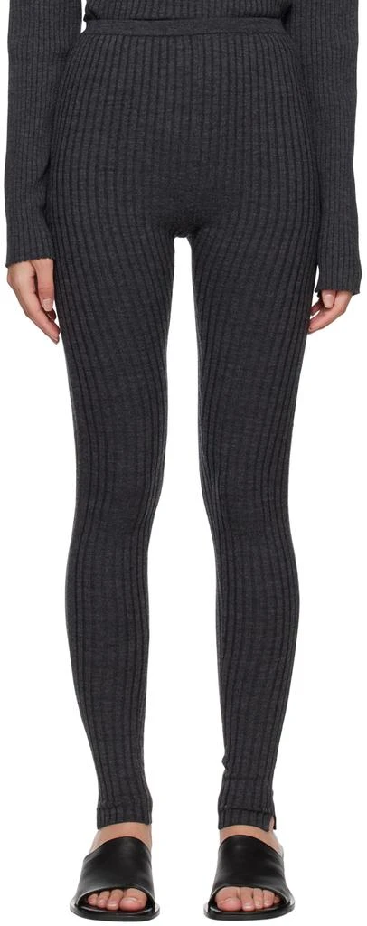 商品Totême|Gray High-Rise Leggings,价格¥985,第1张图片