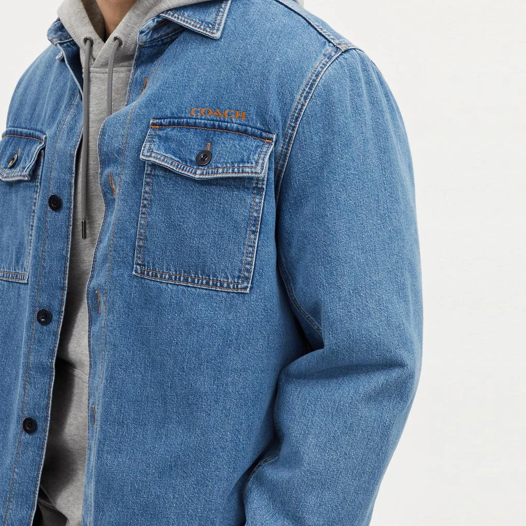 商品Coach|Coach Outlet Denim Overshirt,价格¥1457,第5张图片详细描述