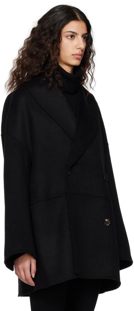 商品Totême|Black Double-Breasted Jacket,价格¥7277,第4张图片详细描述