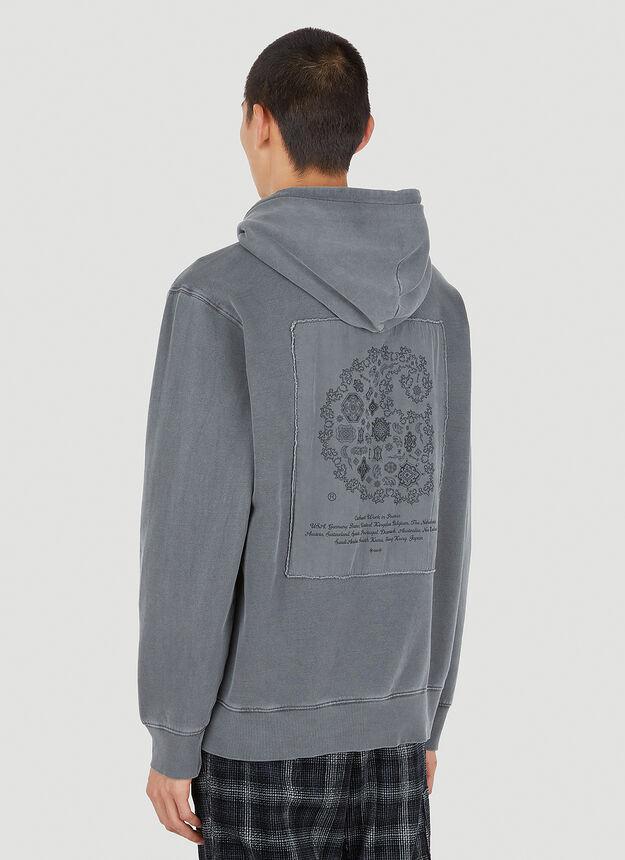 Verse Patch Hooded Sweatshirt in Grey商品第4张图片规格展示