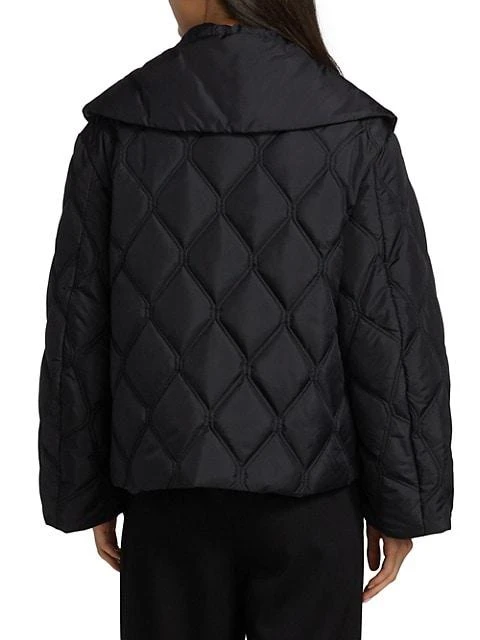 商品Ganni|Ripstop Quilted Big Collar Jacket,价格¥1407,第5张图片详细描述