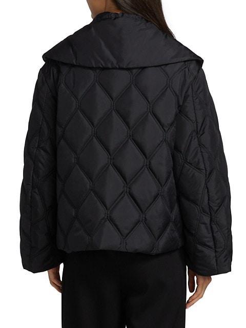 商品Ganni|Ripstop Quilted Big Collar Jacket,价格¥2686,第7张图片详细描述