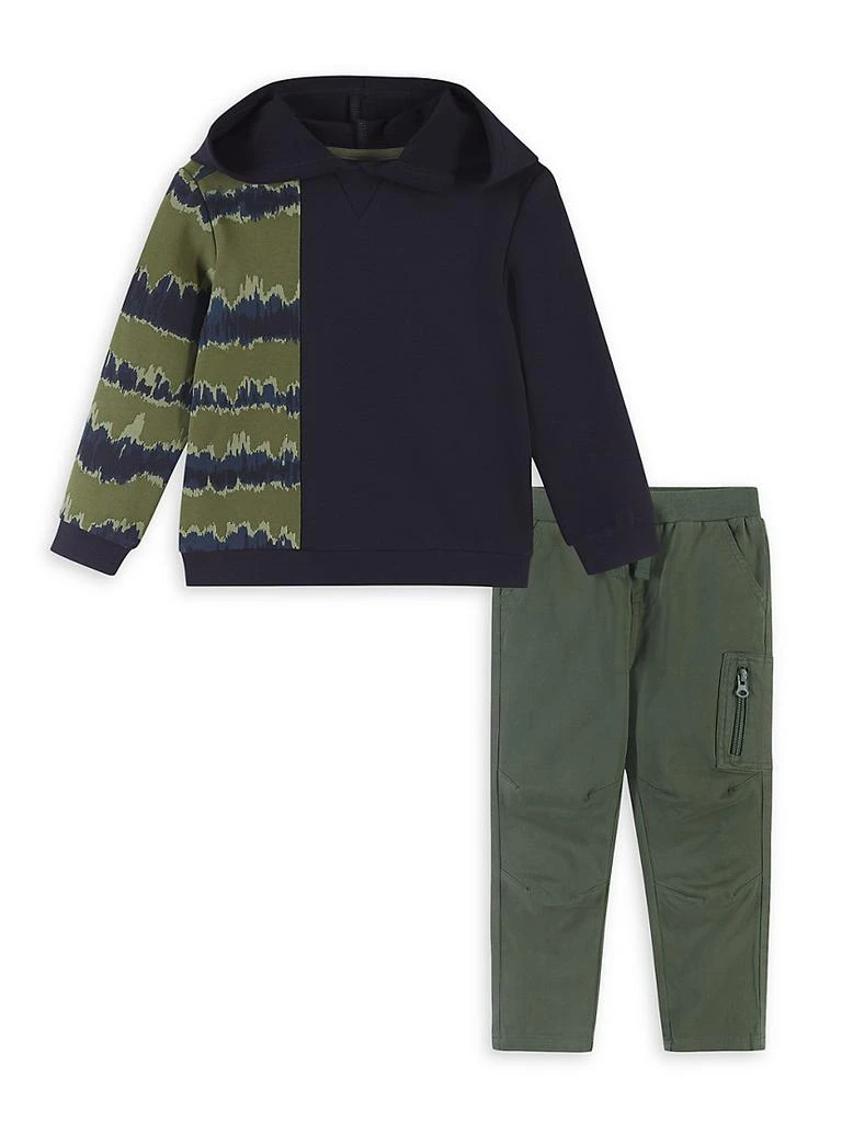 商品Andy & Evan|Little Boy's & Boy's 2-Piece French Terry Printed Top & Bottom Set,价格¥288,第1张图片