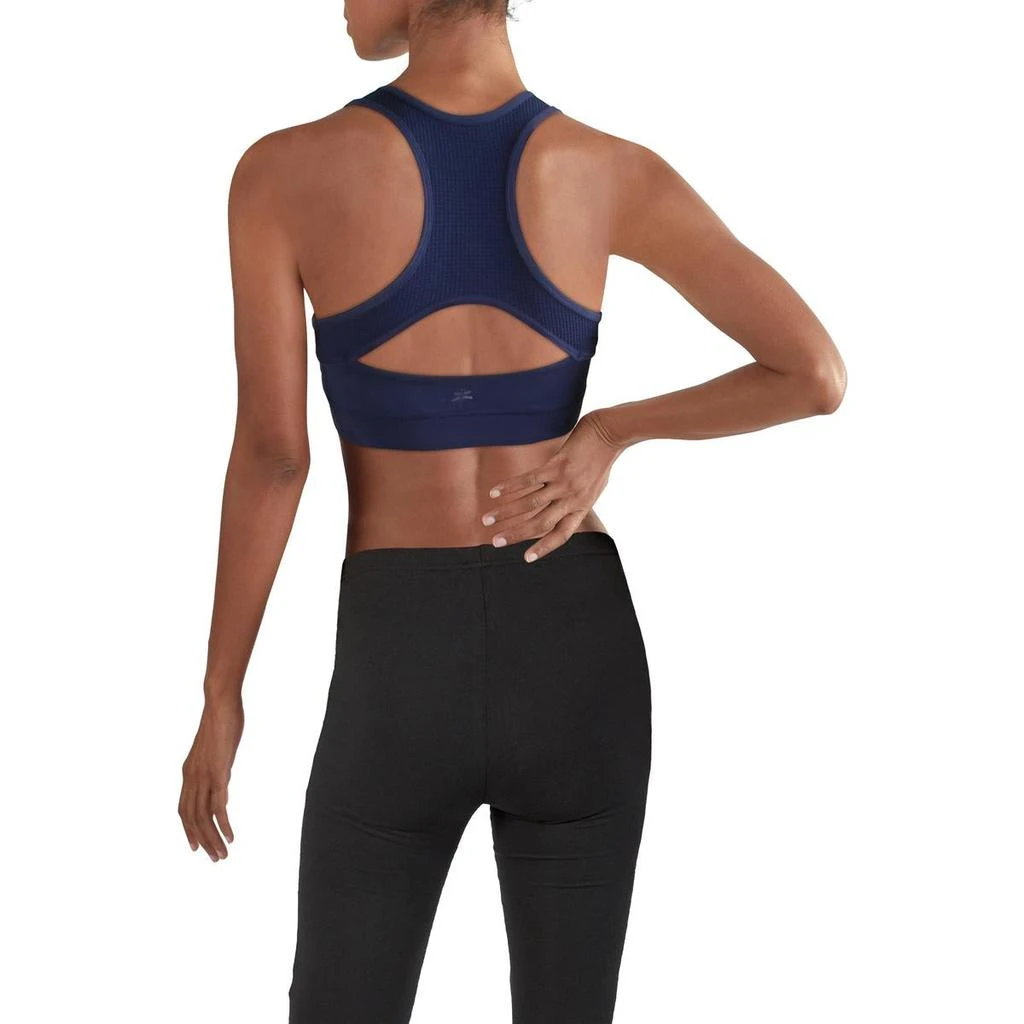 商品Splendid|Splendid Women's Ruched Cut Out High Neck Yoga Activewear Sports Bra,价格¥39,第3张图片详细描述