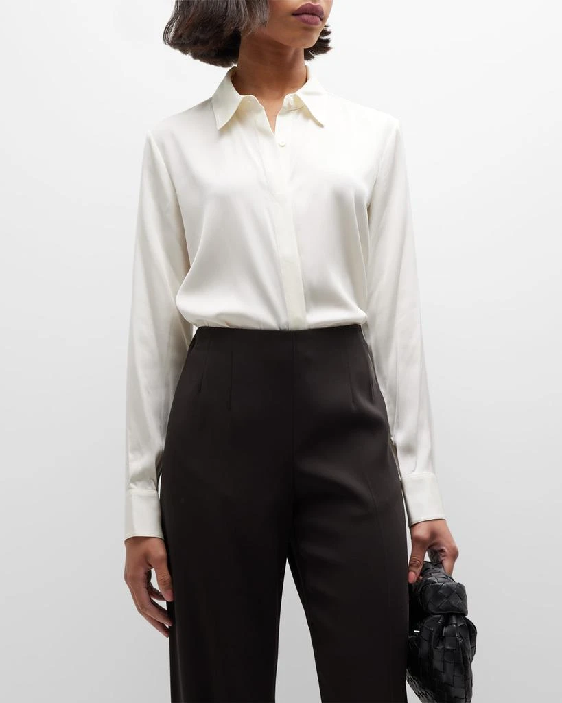 商品Theory|Sunaya Stretch Silk Button-Down Blouse,价格¥1429,第1张图片