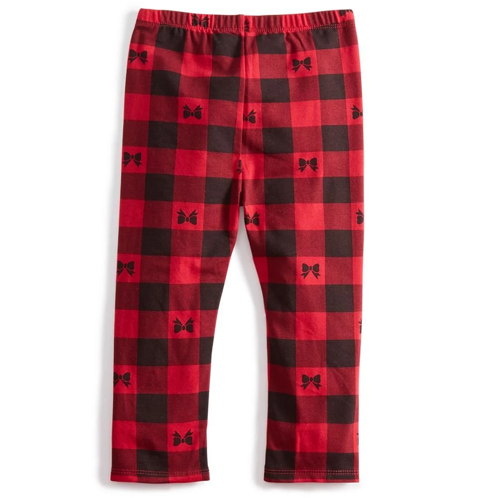 商品First Impressions|Baby Girls Ribbon Check Leggings, Created for Macy's,价格¥38,第2张图片详细描述