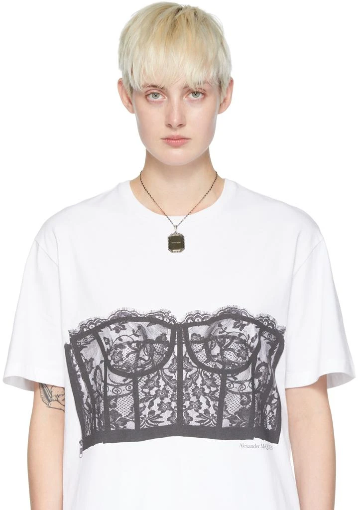 商品Alexander McQueen|Silver Medallion Necklace,价格¥1200,第3张图片详细描述
