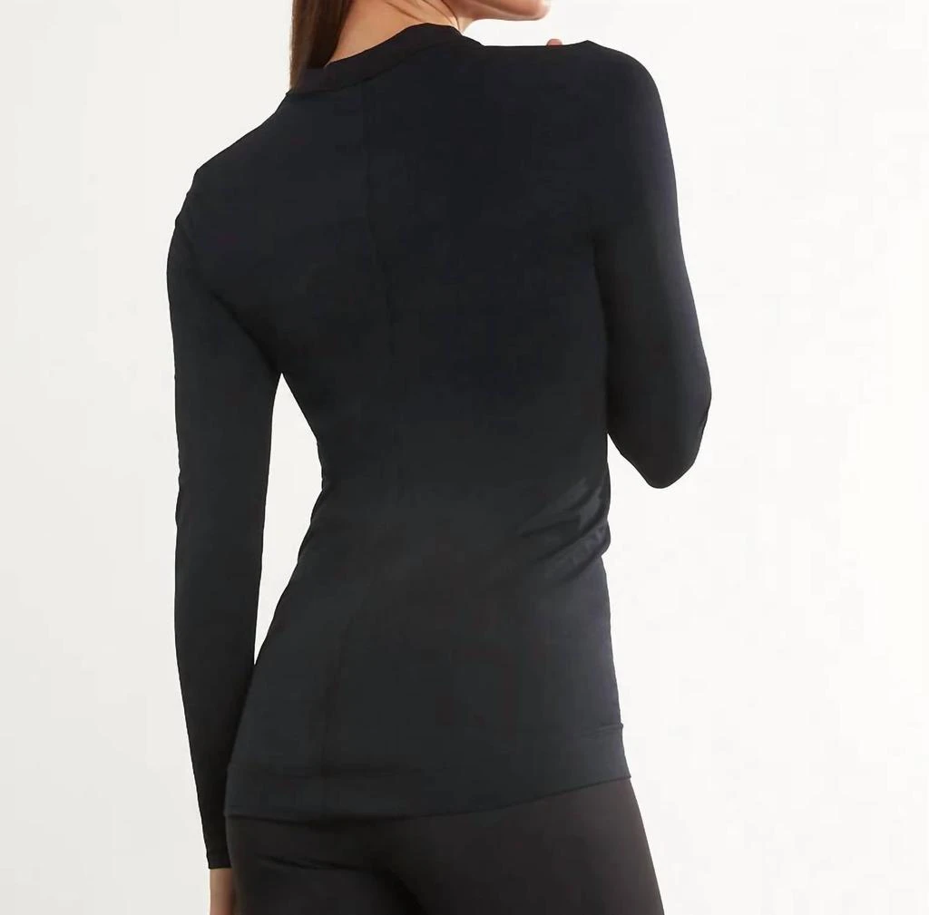 商品Commando|Butter Long Sleeve Top In Black,价格¥617,第2张图片详细描述
