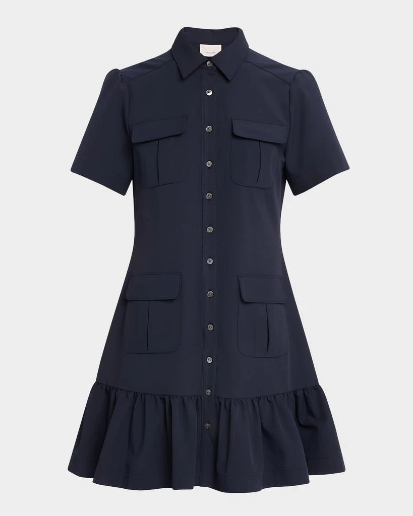 商品Cinq a Sept|Jamie Short-Sleeve Shirtdress,价格¥2918,第1张图片