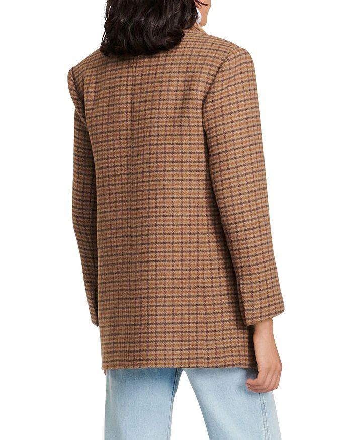 商品Sandro|Jenna Oversized Checkered Jacket,价格¥2646,第2张图片详细描述