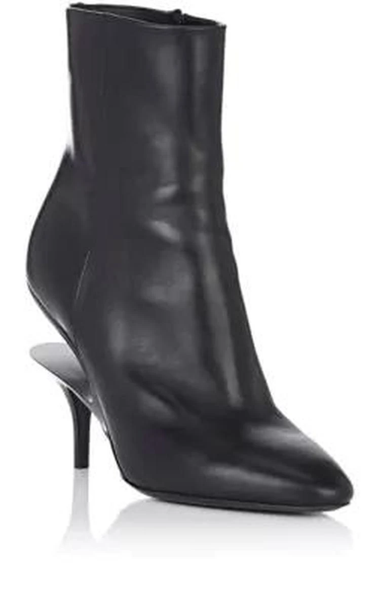 商品MAISON MARGIELA|Suspended-Heel Leather Ankle Boots,价格¥4159,第2张图片详细描述