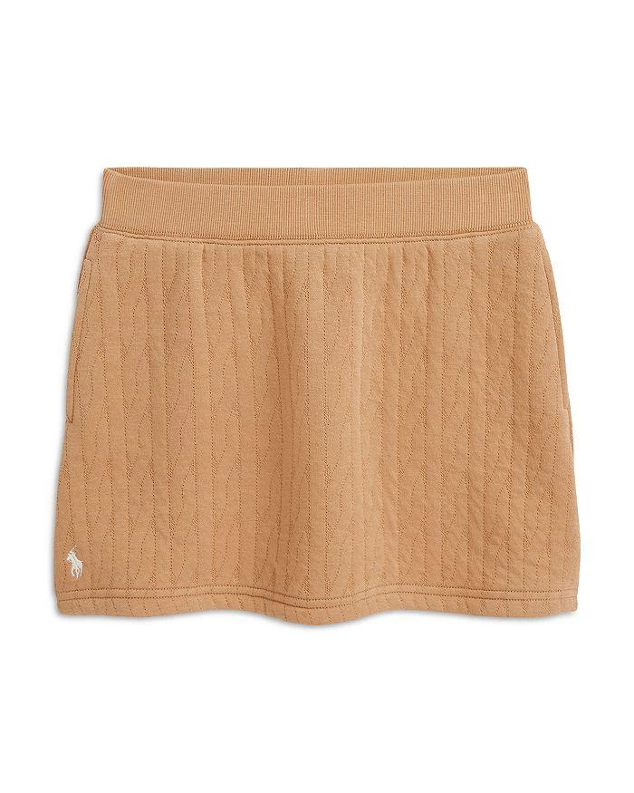 商品Ralph Lauren|Girls' Quilted Cable Motif Jacket - Little Kid,价格¥584,第4张图片详细描述