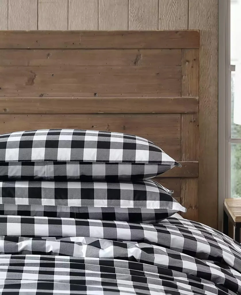 商品Eddie Bauer|Mountain Plaid Cotton Reversible 3 Piece Duvet Cover Set,价格¥723,第5张图片详细描述