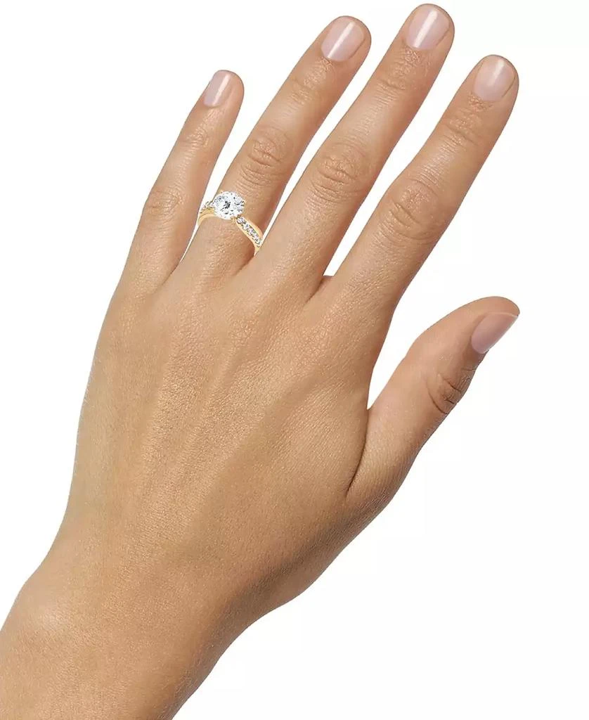 商品Badgley Mischka|IGI Certified Lab Grown Diamond Engagement Ring (3 ct. t.w.) in 14k Yellow, White or Rose Gold,价格¥19837,第2张图片详细描述