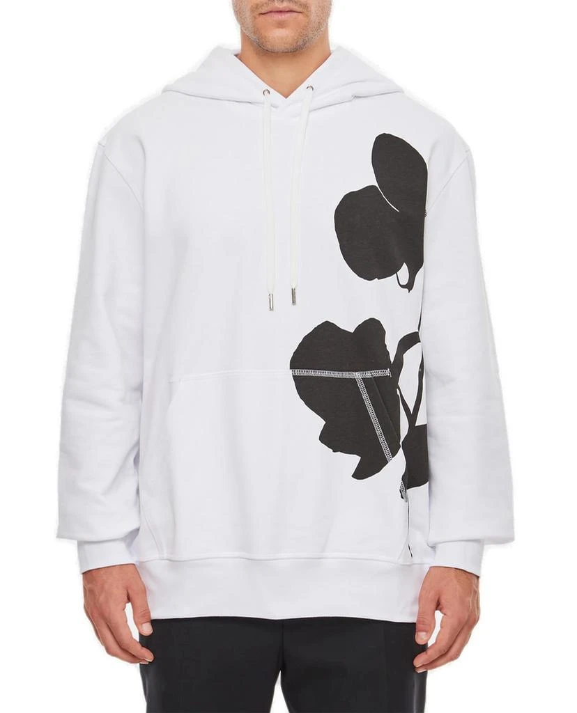 商品Alexander McQueen|Alexander McQueen Graphic Printed Drawstring Hoodie,价格¥1877,第1张图片