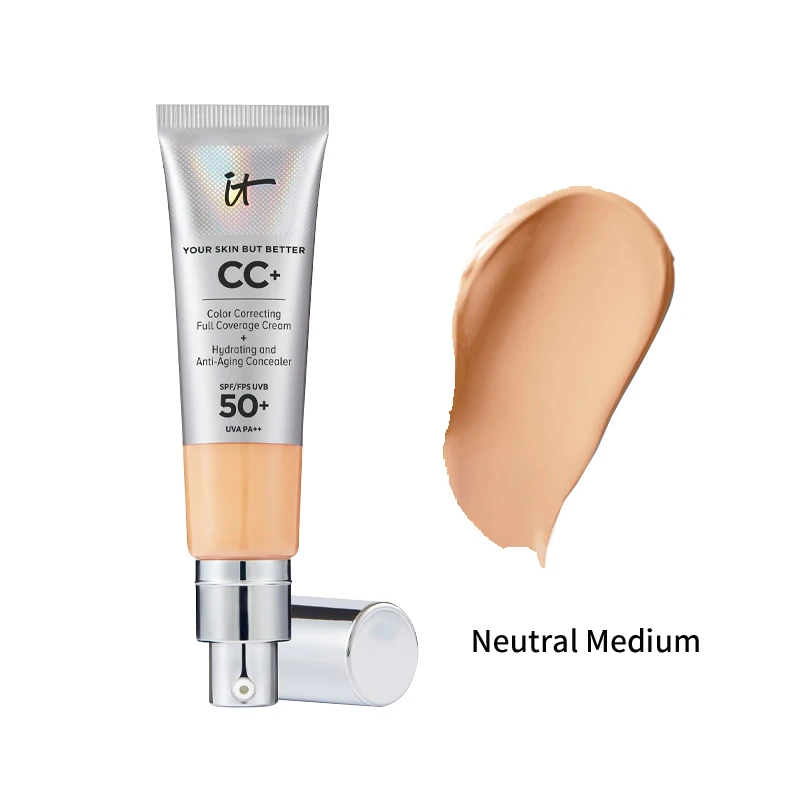 IT COSMETICS依科美 经典遮瑕款小银管CC霜粉底液32ml SPF50  保湿遮瑕适合混合肤质 商品
