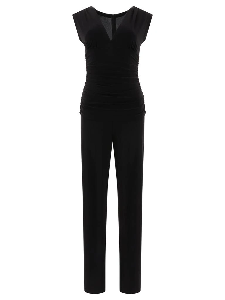 商品Norma Kamali|V-Neck Jumpsuit Dresses Black,价格¥645,第1张图片