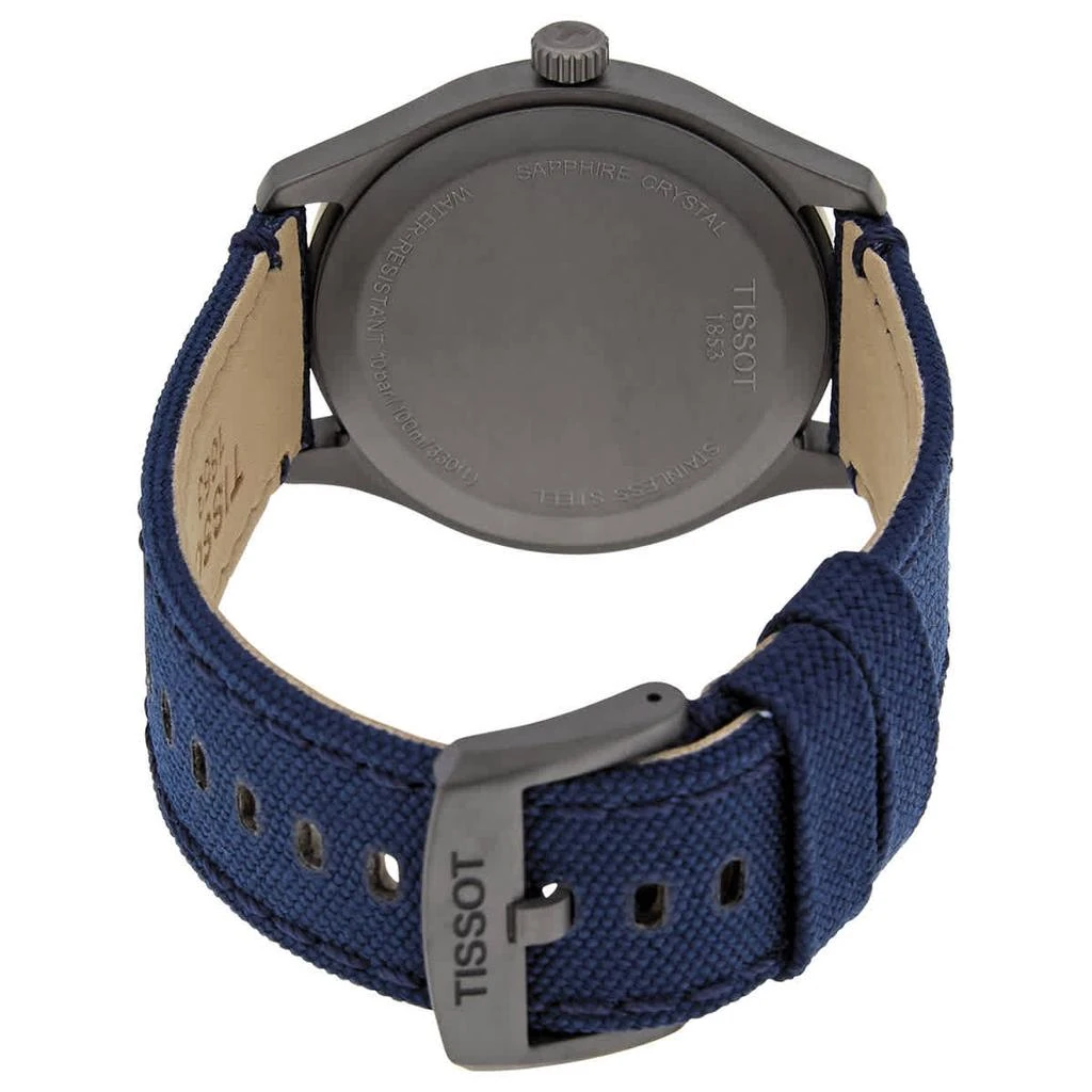 商品Tissot|Gent XL Quartz Blue Dial Blue Fabric Men's Watch T116.410.37.047.00,价格¥817,第3张图片详细描述