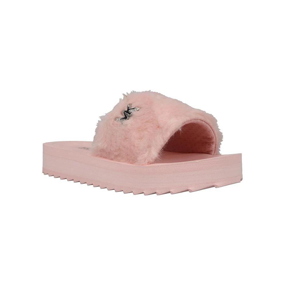 商品Michael Kors|Little Girls Kashton Jeryl Stacked Faux Fur Slide,价格¥115,第1张图片