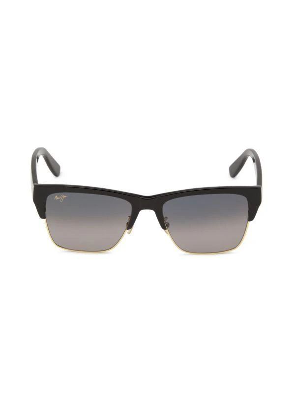 商品Maui Jim|56MM Browline Sunglasses,价格¥1344,第1张图片