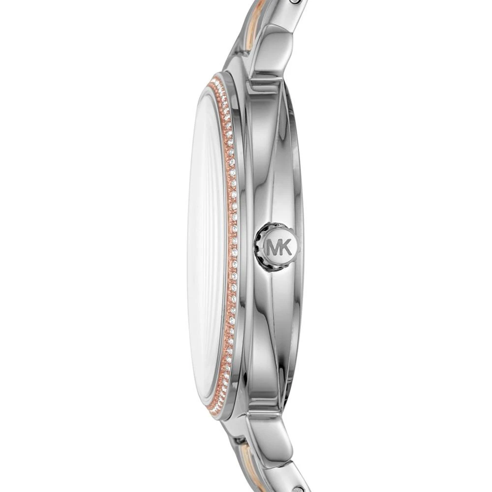 商品Michael Kors|Women's Cinthia Tri-Tone Stainless Steel Bracelet Watch 33mm,价格¥1452,第2张图片详细描述