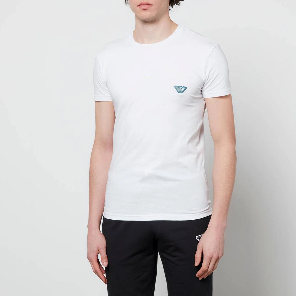 商品Emporio Armani|Emporio Armani Men's Shiny Logoband T-Shirt - White,价格¥236,第1张图片