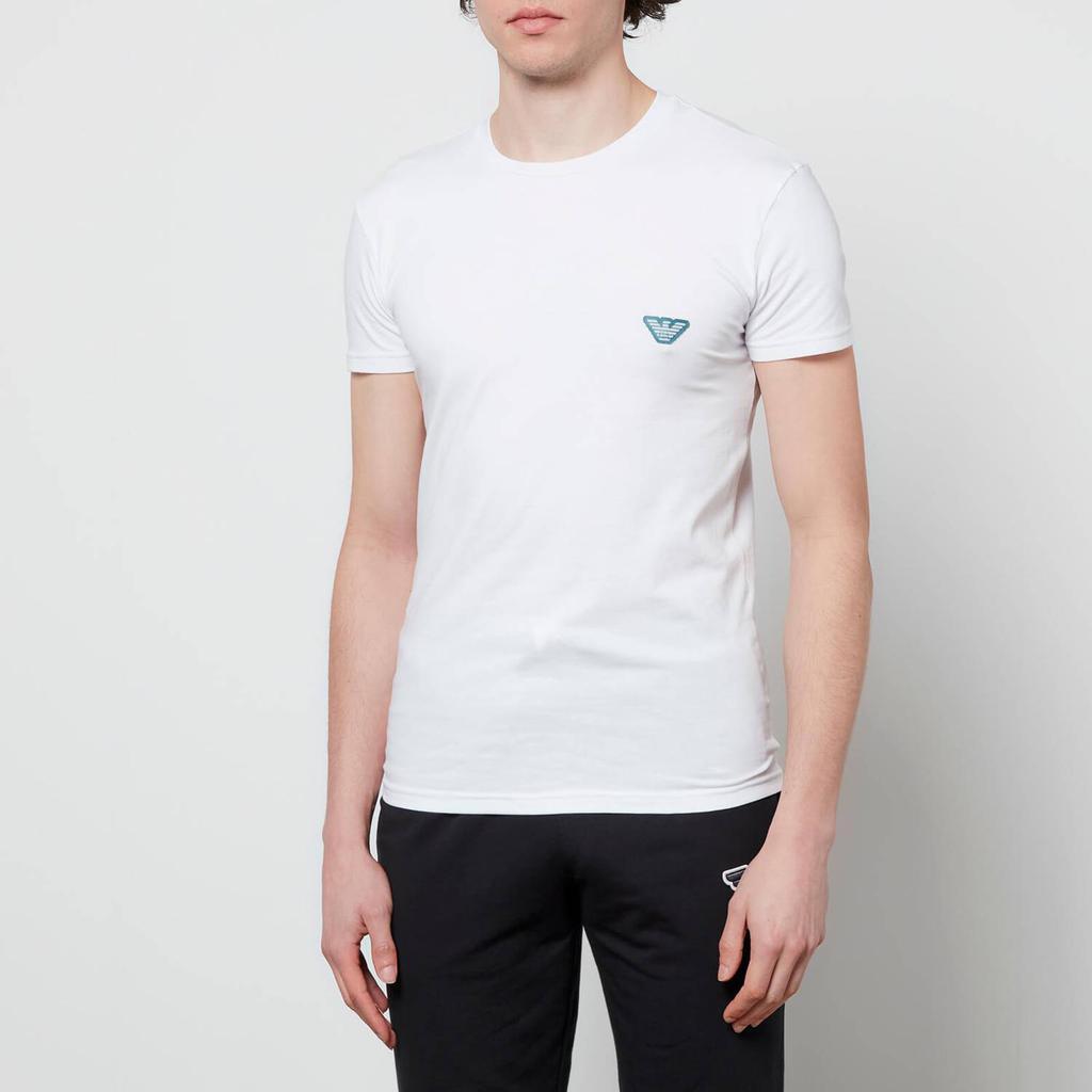 商品Emporio Armani|Emporio Armani Men's Shiny Logoband T-Shirt - White,价格¥197,第1张图片