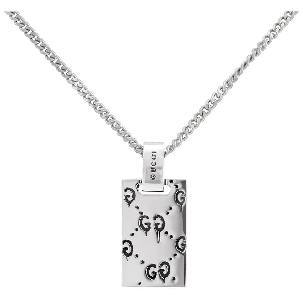 商品Gucci|Ghost pendant necklace in silver,价格¥1836,第3张图片详细描述