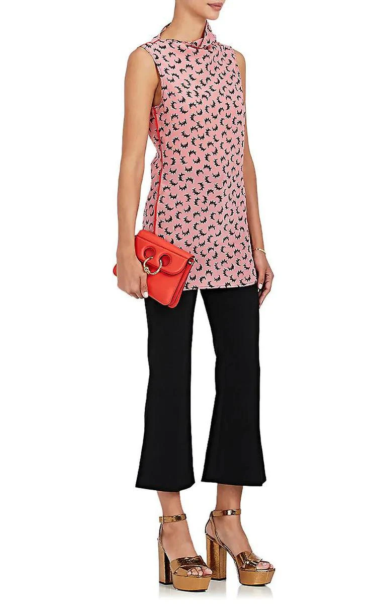 商品Marni|Feather-Print Silk Crepe Top,价格¥2391,第3张图片详细描述
