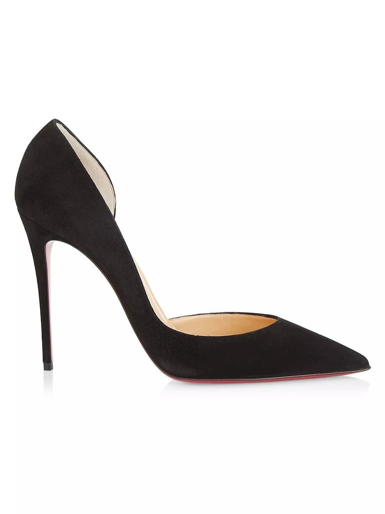 商品Christian Louboutin|​Iriza Half d'Orsay Suede Pumps,价格¥6036,第1张图片