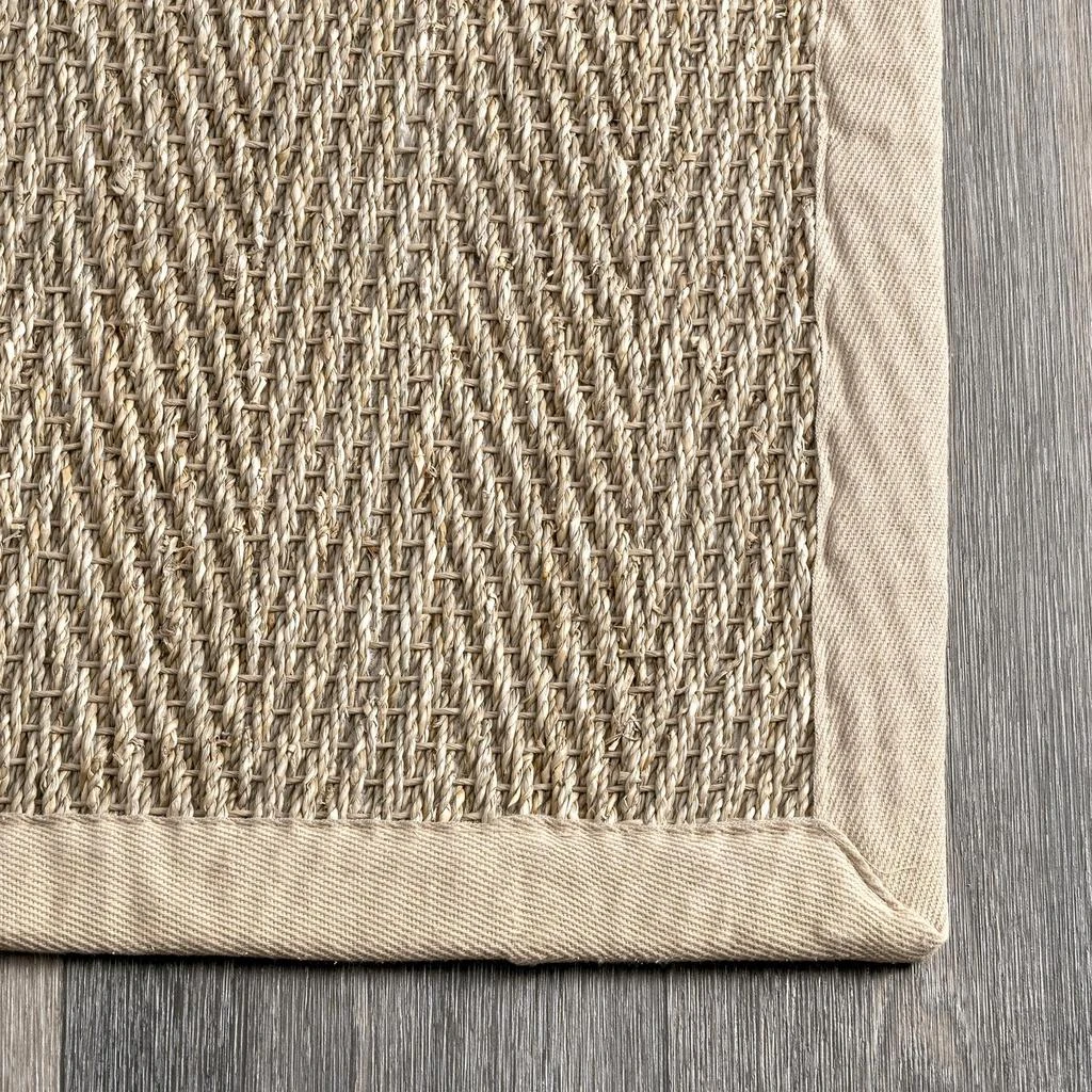 商品nuLOOM|Larnaca Seagrass Herringbone Indoor/Outdoor Area Rug,价格¥357,第4张图片详细描述