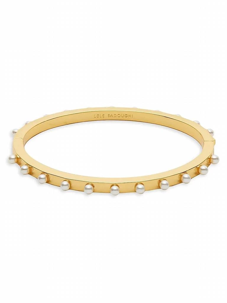 商品LELE SADOUGHI|Lele Sadoughi - Women's Pearl Hinge Bangle,价格¥753,第1张图片