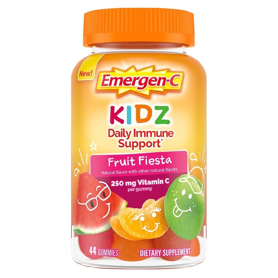 商品Emergen-C|Kids Daily Immune Support Supplement Gummies Fruit Fiesta,价格¥142,第1张图片