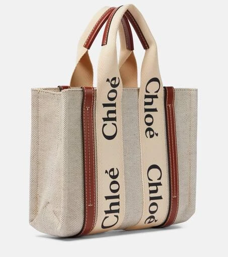 商品Chloé|Woody S号帆布托特包,价格¥10166,第3张图片详细描述