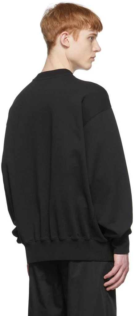 商品We11done|Black Cotton Sweatshirt,价格¥1696,第3张图片详细描述