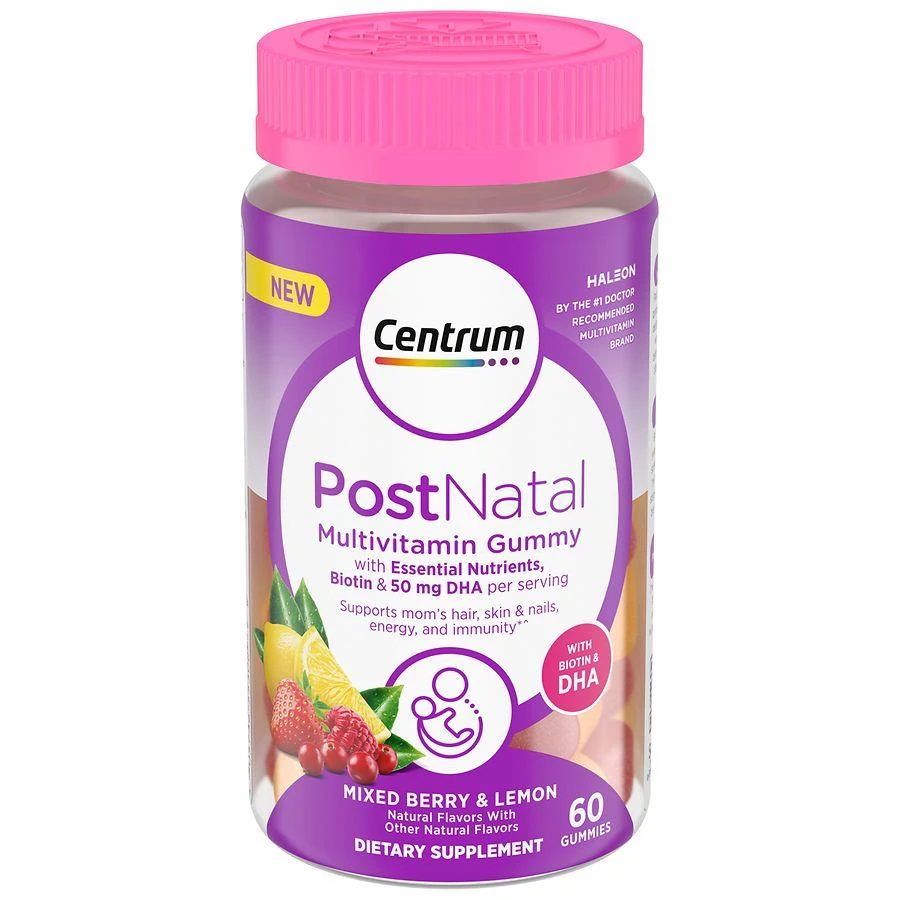 商品Centrum|Postnatal Multivitamin Gummies Mixed Berry & Lemon,价格¥164,第1张图片