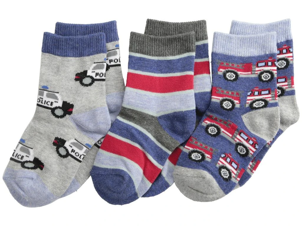 商品Jefferies Socks|Rescue Vehicles 3 Pack (Infant/Toddler/Little Kid),价格¥102,第1张图片