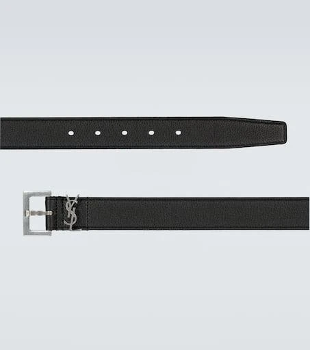 商品Yves Saint Laurent|Slim grained leather belt,价格¥4884,第4张图片详细描述