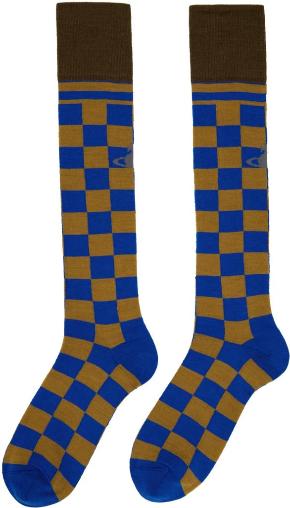 商品Vivienne Westwood|Blue Check Socks,价格¥350,第2张图片详细描述