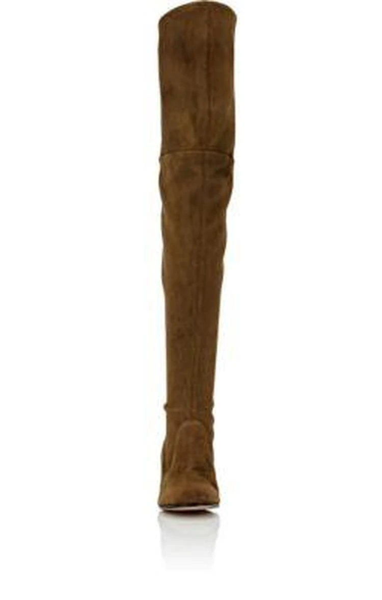 商品Gianvito Rossi|Suede Over-The-Knee Boots,价格¥16331,第4张图片详细描述