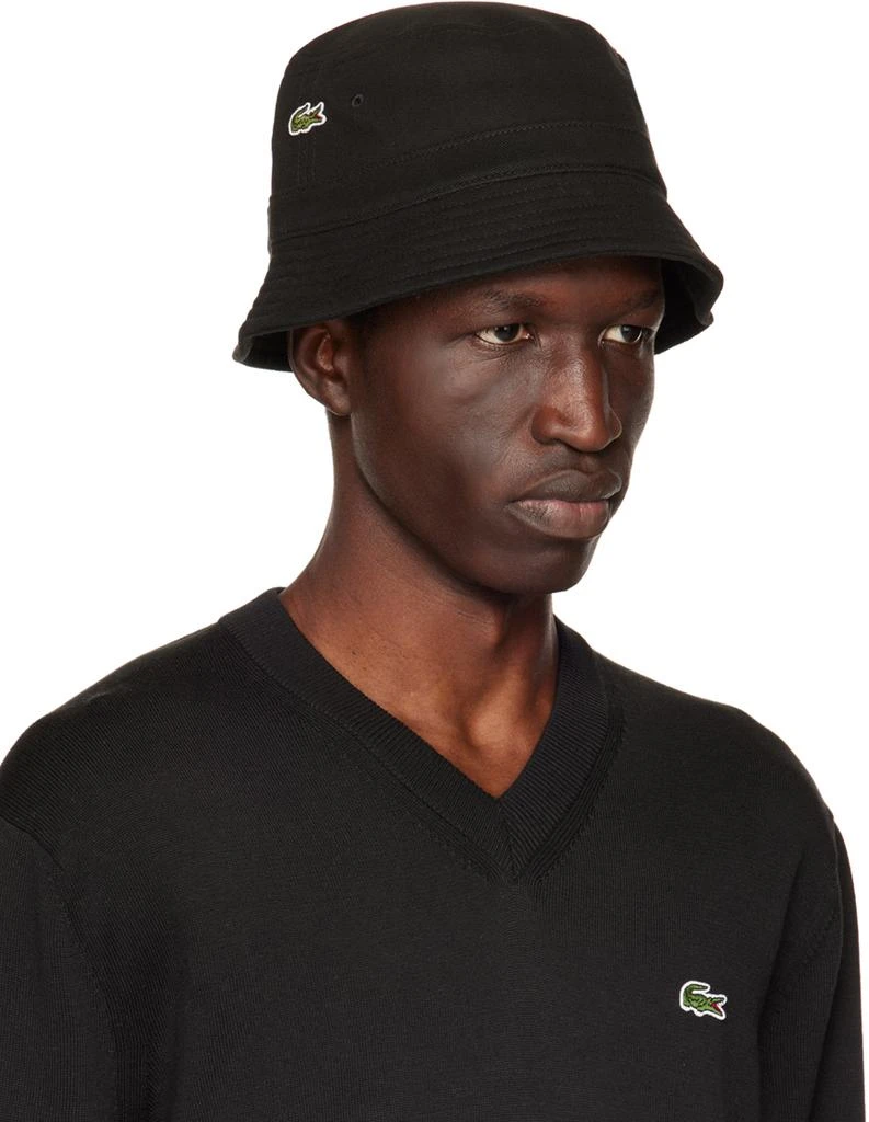 商品Lacoste|Black Patch Bucket Hat,价格¥276,第2张图片详细描述