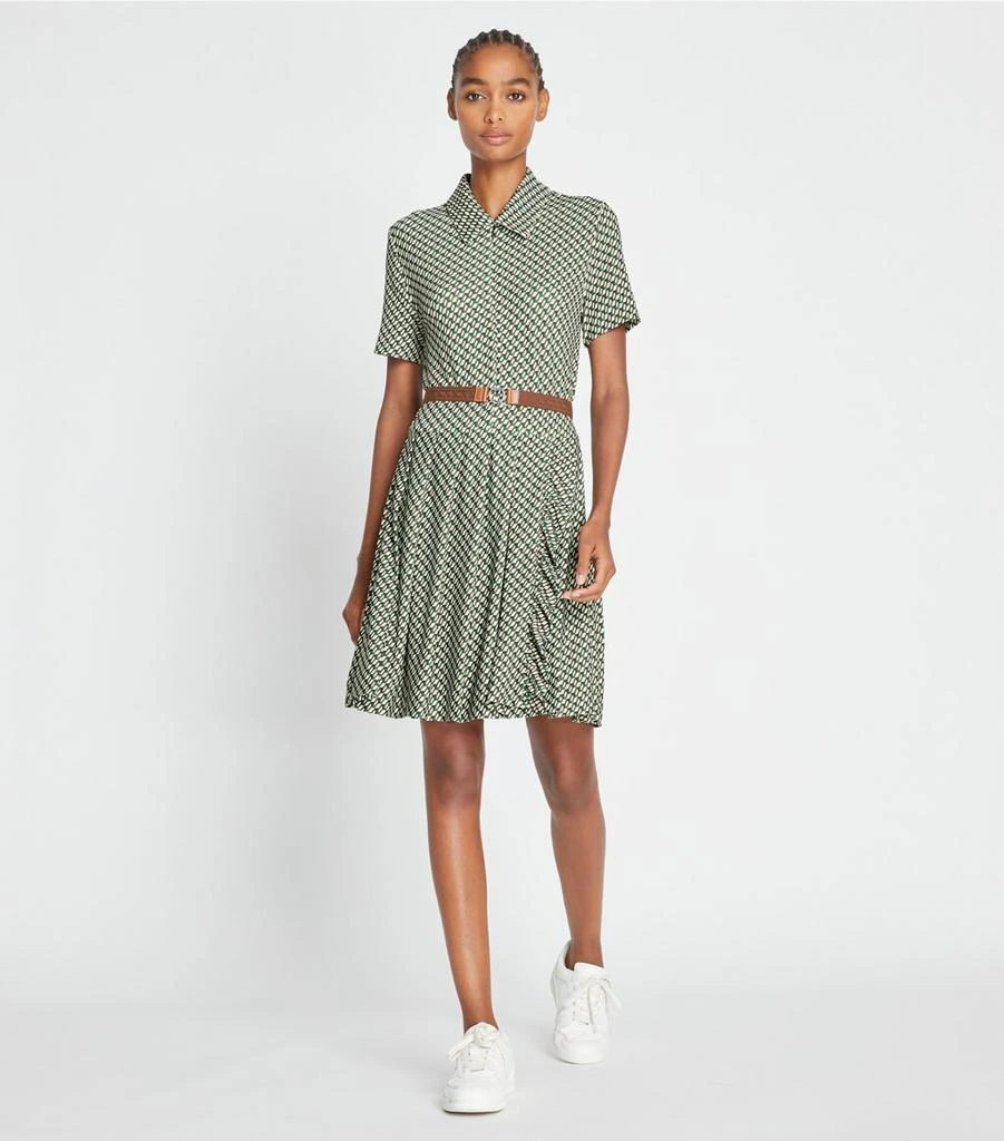 商品Tory Burch|Printed Pleated Zip-Front Golf Dress,价格¥1496,第3张图片详细描述