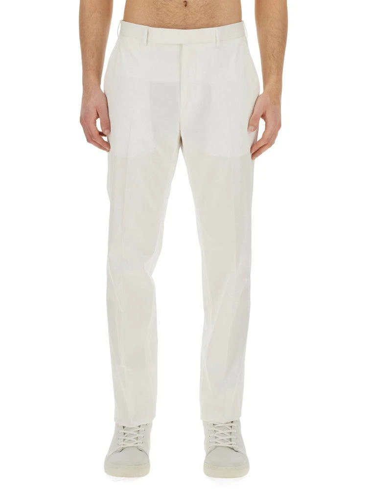 商品Zegna|Z Zegna Twill Low-Rise Tailored-Cut Trousers,价格¥3361,第1张图片