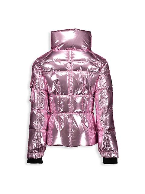 Girl's Freestyle Metallic Down Puffer Jacket商品第3张图片规格展示